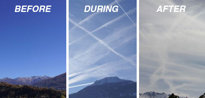 Chemtrails, before, during, and after