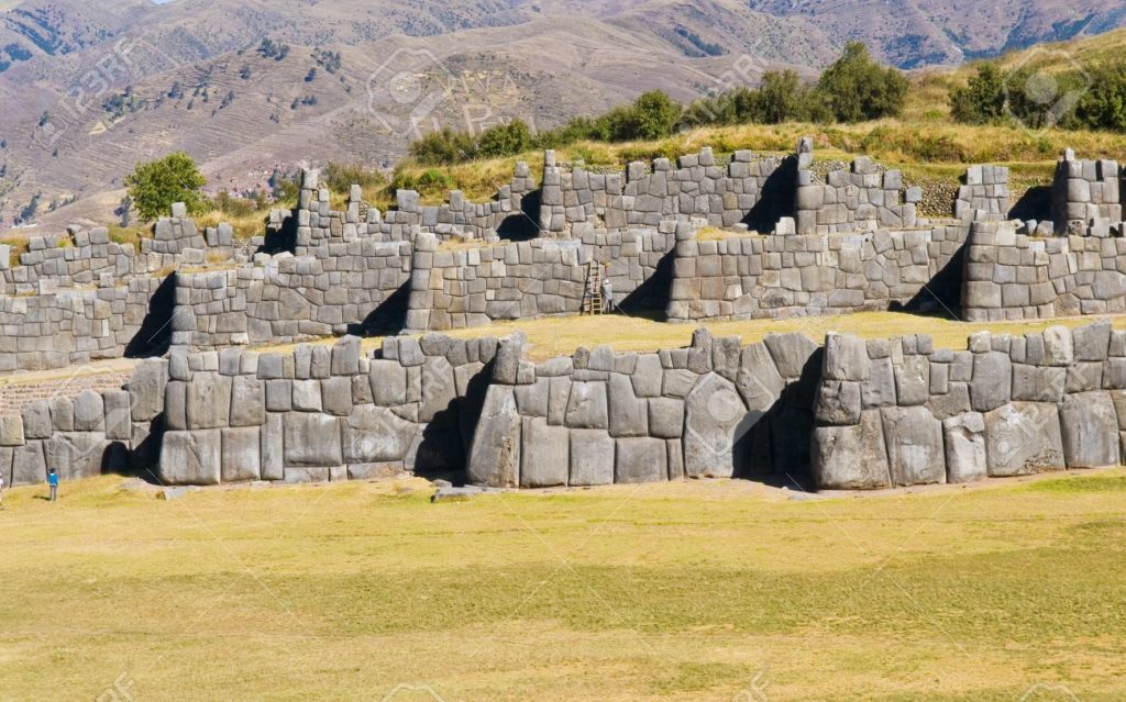 ancient-sacsayhuaman-incan-ruins-outside-of-cusco-peru-stock-photo